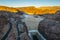 Hoover Dam at sunset