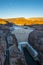 Hoover Dam at sunset