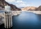 Hoover Dam Towers on the blue Lake Mead - Arizona, AZ