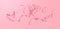 Hope. Breast Cancer Awareness Calligraphy Poster Design. Realistic Pink Ribbon. October is Cancer Awareness Month