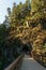 HOPE, CANADA - July 14, 2018: Othello Tunnels in the Coquihalla Canyon in British Columbia.