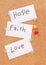 Hope, Faith and Love