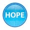 Hope floral blue round button