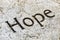 Hope Inscribed in Rock