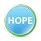 Hope natural aqua cyan blue round button