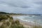 Hopeman Bay with Harbour and Beach huts