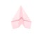 Hopes dreams future plans pink paper airplane