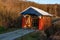 Hopewell Church Covered Bridge in golden hour