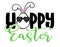 Hoppy Easter - hand drawn modern calligraphy design vector illustration.