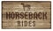 Horesback Rides Sign Wood Carved