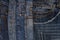 Horisontal denim background, assortment of jeans
