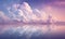 Horizon clouds sky, in the style of dreamlike illustration, Illustration AI Generative