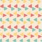 Horizon colourful summer vintage grunge geometric triangle pattern seamless background