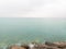 The horizon on the moody Mediterranean sea in Tuscany near San Vincenzo  - 1