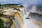 Horizontal angle of Iguassu falls from the Brazil side