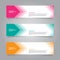 horizontal banner set, pink, green, orange color minimalist modern elegant template layout design vector, for advertising business