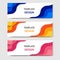 Horizontal banners with 3D abstract paper cut style. Vector design layout for web, banner, header, print flyers. Carving art in bl