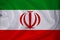 Horizontal color national flag of modern state of Iran, beautiful silk, concept of tourism, economy, politics, emigration,
