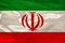 Horizontal color national flag of modern state of Iran, beautiful silk, concept of tourism, economy, politics, emigration,