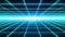 Horizontal cyan grid tunnel with light