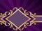 Horizontal diamond-shaped purple banner