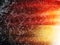 Horizontal dramatic deep space with sun blast illustration backg