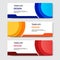 Horizontal geometric shape banner template abstract paper cut style. Vector design layout for web, banner, header, print flyers