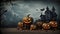 Horizontal Halloween Spooky Night time Scene