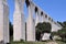 Horizontal image of ancient Aqueduc de Castries in France on a sunny day