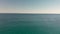 Horizontal line of calm sea on the day light. Drone aerial view