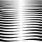 Horizontal lines, stripes - Waving, wavy lines from thick