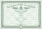 Horizontal Masonic Certificate green