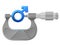 Horizontal micrometer measures male symbol