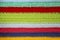 horizontal multi colored crochet lines pattern