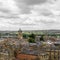 Horizontal panorama with Oxford, England. Oxford is known as the