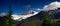 Horizontal Panoramic Mt Baker Heliotrope Ridge Cascade Range