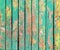 Horizontal retro background with old wooden planks of different colors