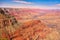 Horizontal scenic view of the beautiful Grand Canyon national park during sunrise