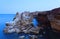 Horizontal seascape of the rocks