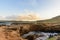 Horizontal shot of the beautiful view of the Aruba Natural Bridge located in Aruba