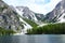 Horizontal shot of the Prags lake in The Fanes-Senns-Prags Nature Park located in South Tyrol, Italy