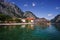 Horizontal shot of St. Bartholomew's Church at the Konigssee, Berchtesgaden.