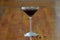 horizontal single Expresso Martini Alcoholic Cocktail drink with coffee beans