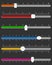 Horizontal Slider or Track Bar Set