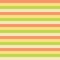 Horizontal stripes Yellow green peach pattern. Horizontal striped seamless vector background. Great for Easter, spring, fabric,