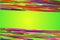 Horizontal Top Bottom Rainbow straight Line Glow Green Background