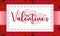 Horizontal valentine day invitational card Vector