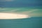 Horizontal view on atlantic ocean with boats by the dune pyla