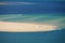 Horizontal view on atlantic ocean with boats by the dune pyla