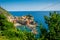 Horizontal View of the Coloured Town of Vernazza.